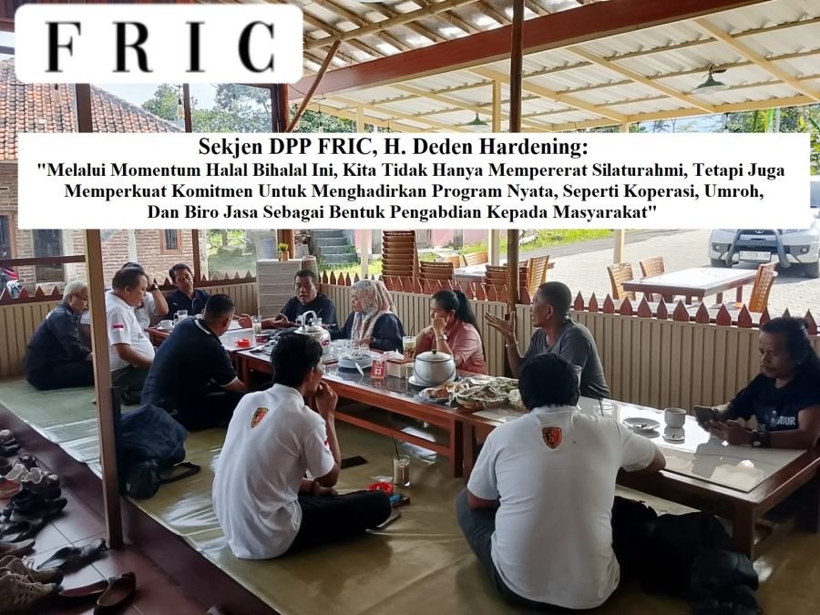 Perkuat Konsolidasi & Bahas Program Strategis di Jabar, Sekjen DPP FRIC Kunjungi Ketua DPW Jabar