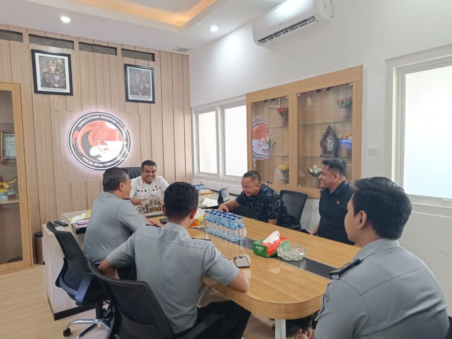 Perkuat Sinergitas dengan APH, Kalapas Selong Berkunjung ke Direktorat Reserse Narkoba Polda NTB