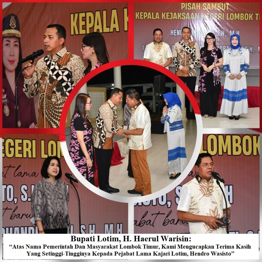 Pisah Sambut Kajari Lotim: Hendro Wasisto Digantikan I Gusti Ayu Agung Fitria Chandra Wati