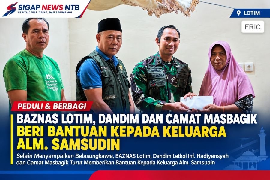 PMI Asal Kesik Meninggal Tertimpa Pohon Sawit di Malaysia, Ketua BAZNAS Lotim Turun Beri Bantuan
