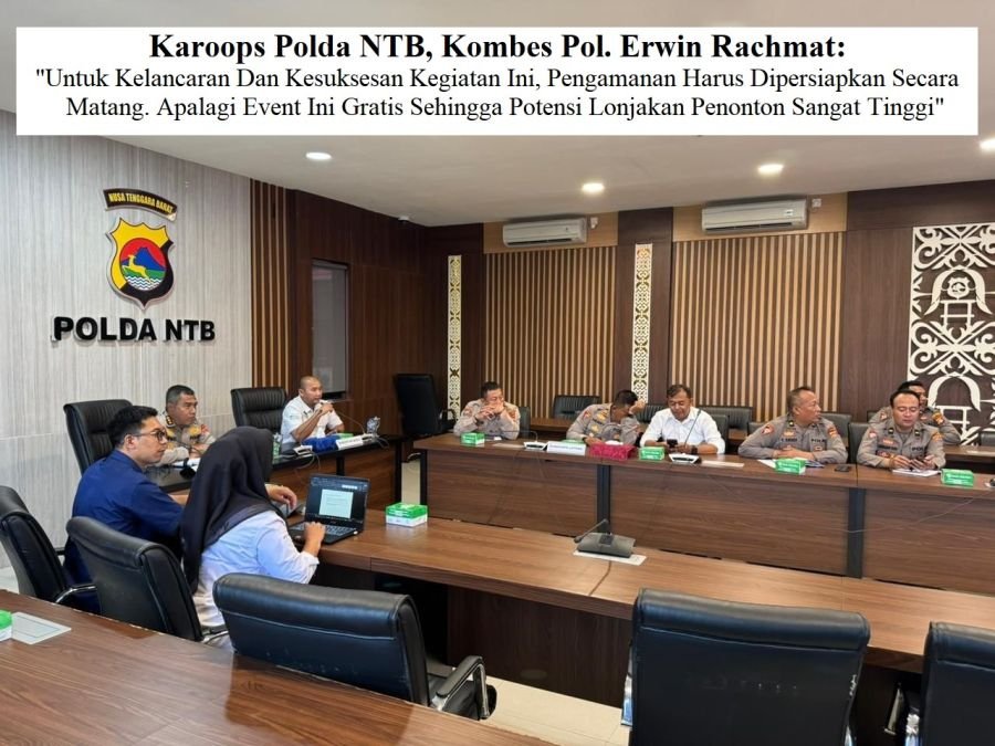 Polda NTB Matangkan Pengamanan Mandalika Racing Series 2026, Matangkan Rakor Pengamanan Sejak Dini