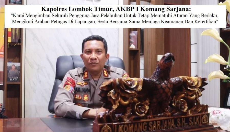 Polisi Siaga di Pelabuhan Kayangan, Arus Penyeberangan Lombok–Sumbawa Dipastikan Aman & Lancar