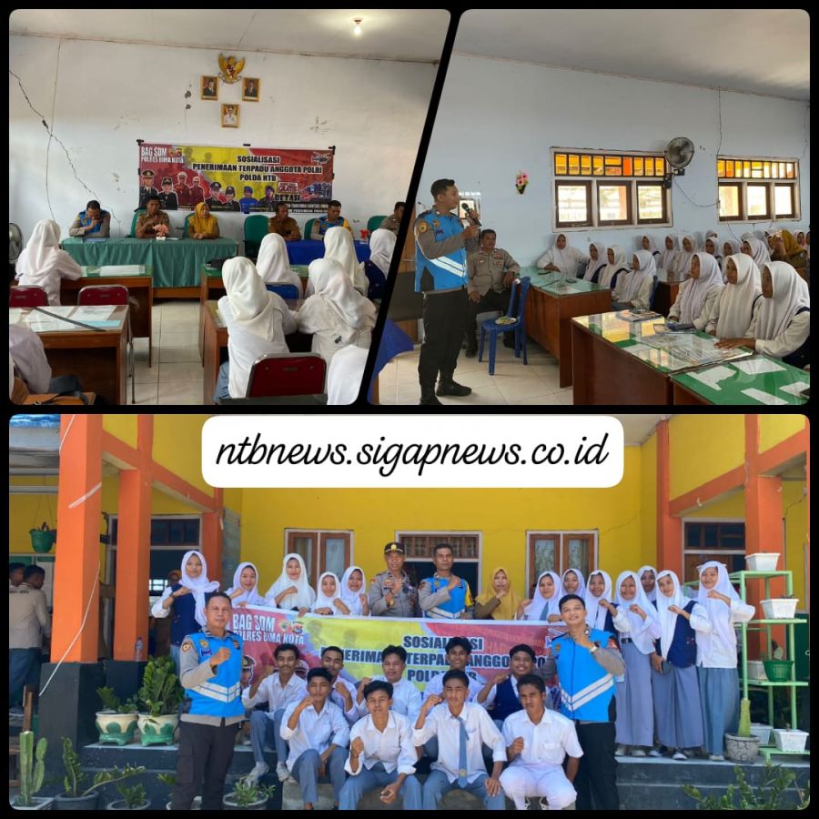 Polres Bima Kota Tebar Inspirasi: Rekrutmen Bakomsus Pertanian 2025 Disosialisasikan di SMKN 1 Wera
