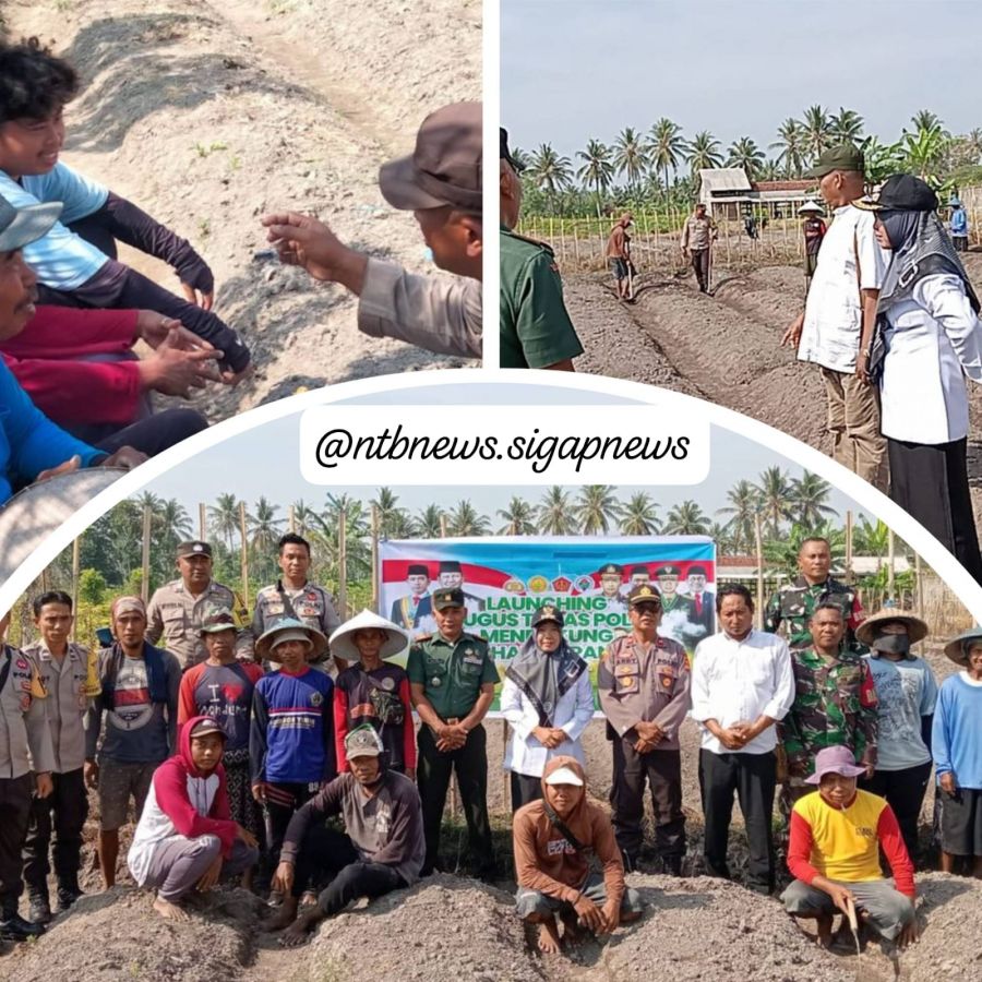 Polsek Labuhan Haji Dukung Program Astacita: Sinergi Ketahanan Pangan dan Kamtibmas Pilkada 2024