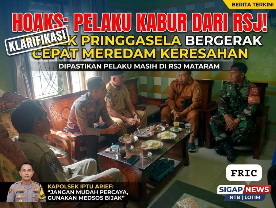 Polsek Pringgasela Bergerak Cepat Redam Hoaks Kasus Penganiayaan Maut, Pastikan Pelaku Masih Di RSJ