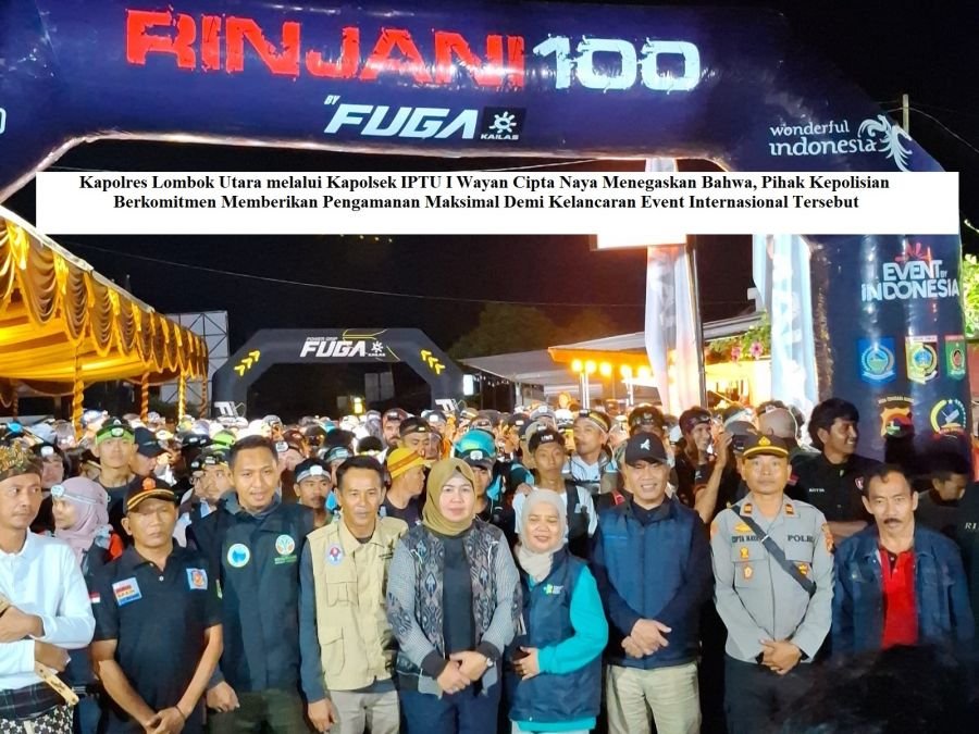 Ratusan Pelari Dunia Taklukkan Rinjani 100 Ultra 2026, Polsek Bayan Perketat Pengamanan