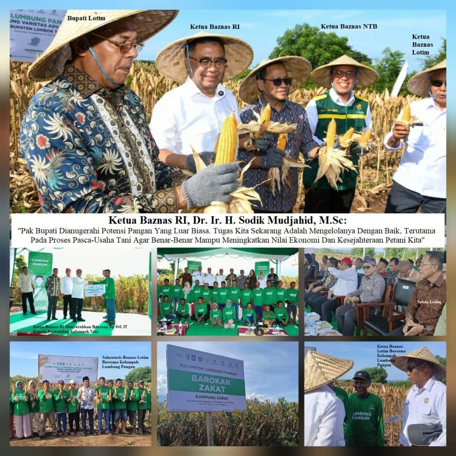 Rejeki Nomplok! Kelompok Petani Desa Gunung Malang Pringgabaya, Dapat Rp 941 JT dari Ketua Baznas RI