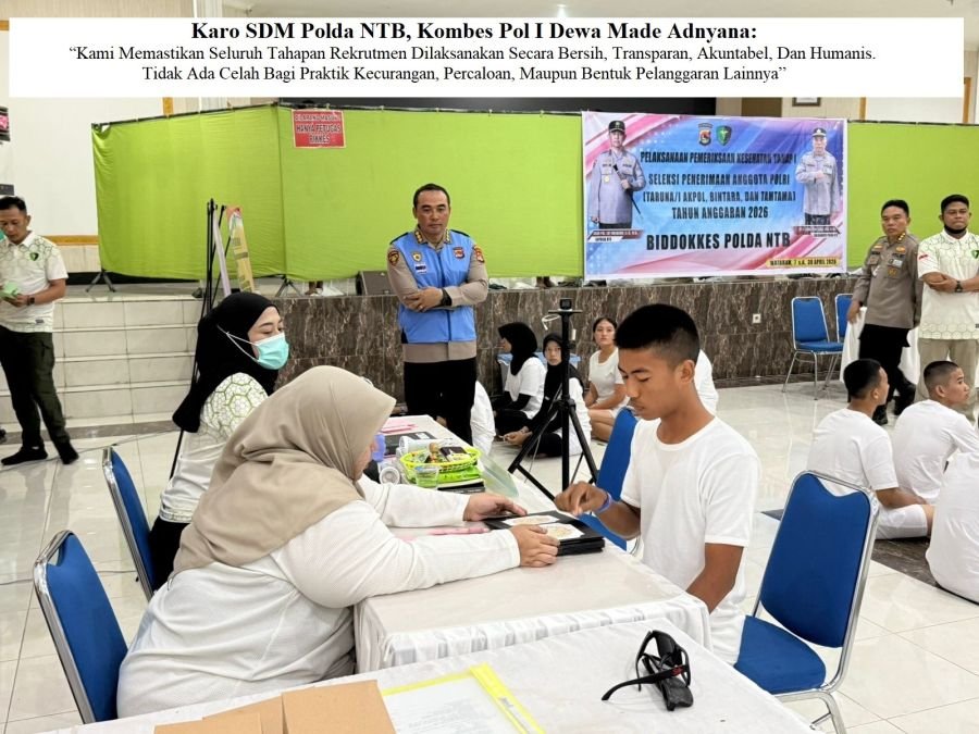 Rekrutmen Polri 2026 Dijamin Bersih, Polda NTB Tegaskan Tak Ada Calo!