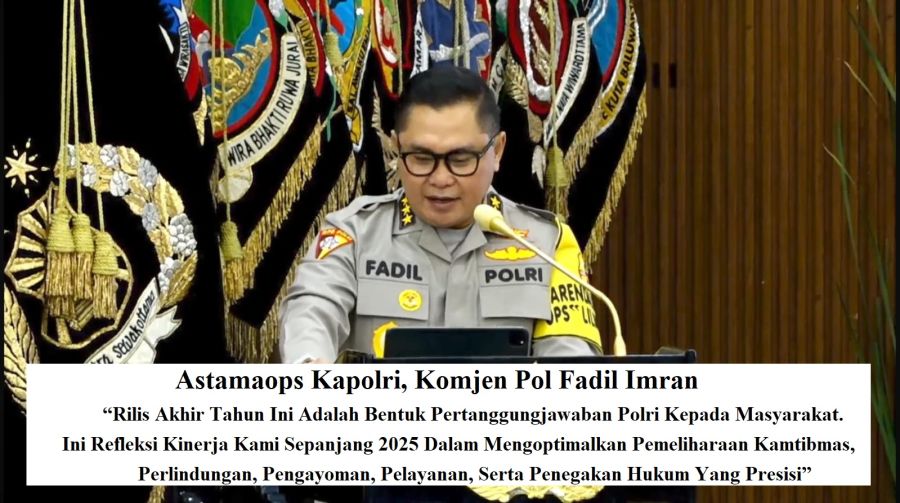Rilis Akhir Tahun 2025: Polri Paparkan Capaian Operasional & Perkuat Pendekatan Humanis Public Trust