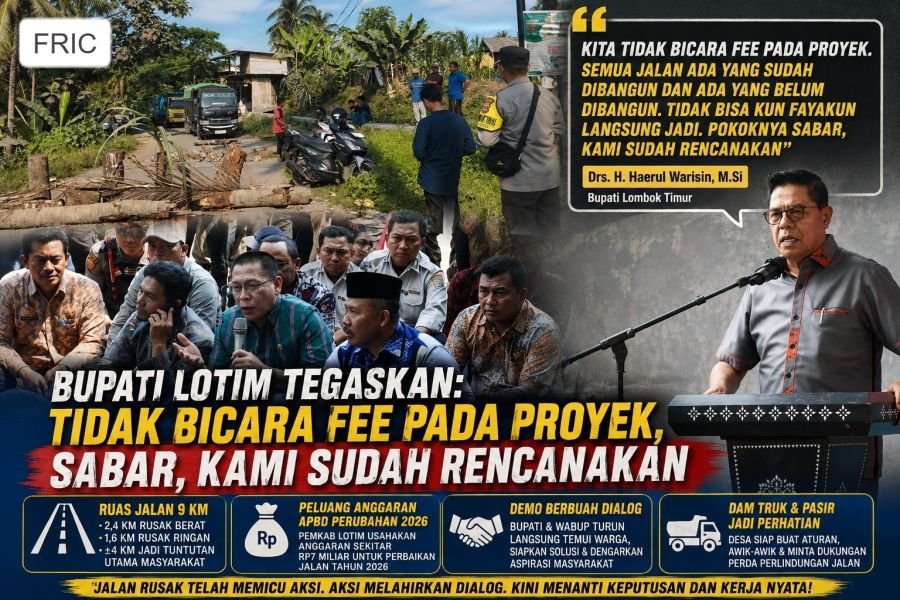 Rp7 Jt/Hari PAD dari Kalijaga Timur Wabup Temui Demonstran: Pemkab Lotim Buka Peluang Anggarkan 2026