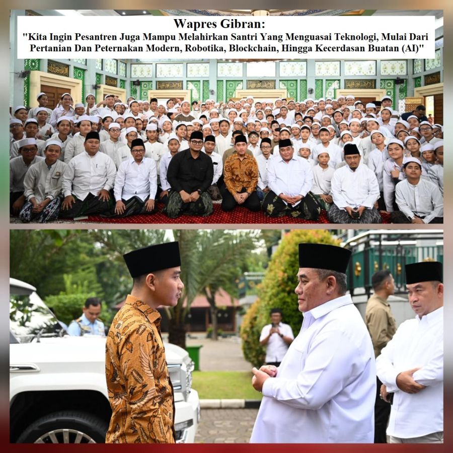 Safari Ramadan di Pesantren Al Hamid, Wapres Gibran Dorong Ponpes Jadi Pusat Ekonomi & Inovasi