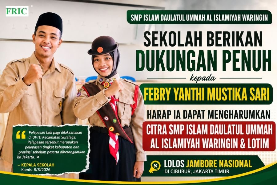 Santriwati SMP Islam Daulatul Ummah Waringin Lolos Jambore Nasional di Cibubur
