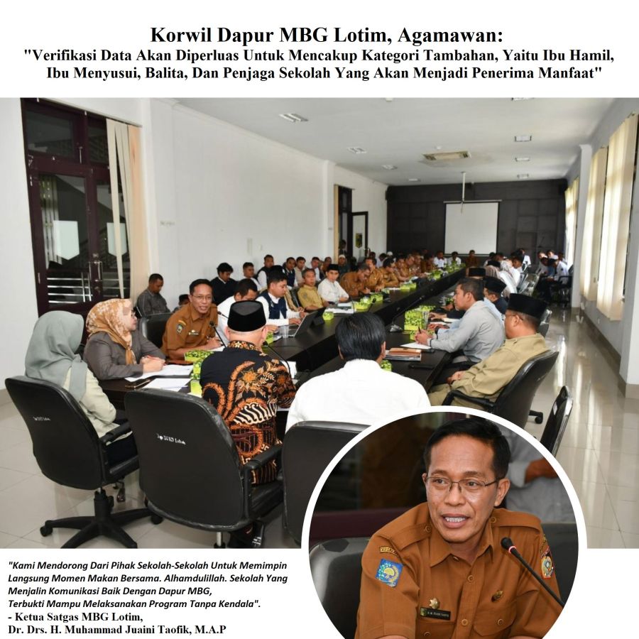 Sekda & DPRD Lotim Evaluasi 1 Tahun Program MBG: Capaian Nyata, Temuan Lapangan & Langkah Perbaikan