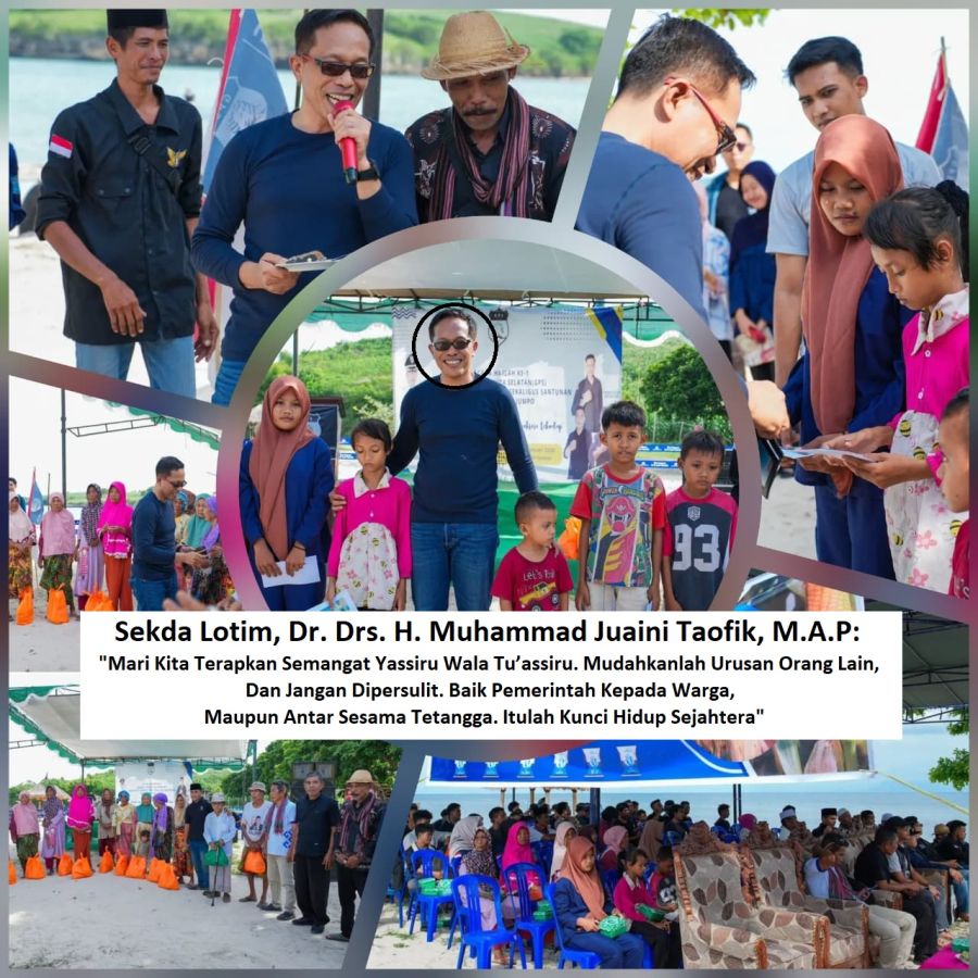 Sekda Lotim Hadiri HUT ke-1 GPS: Santunan Anak Yatim dan Lansia Jadi Puncak Acara