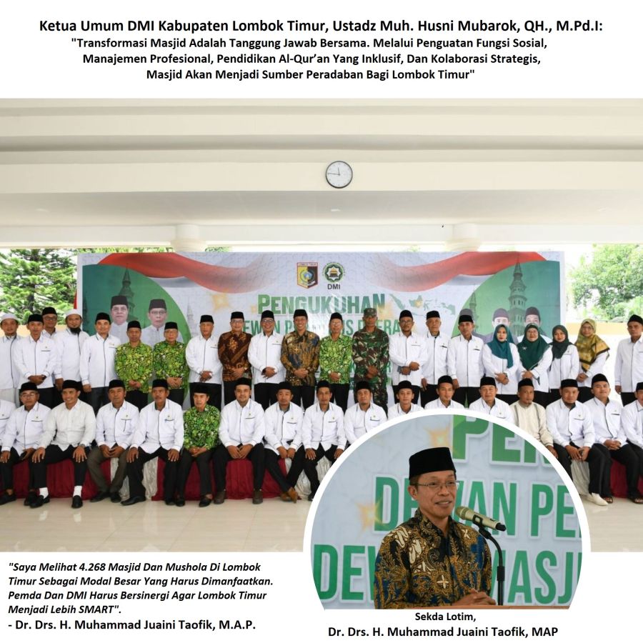 Sekda Lotim Paparkan 4.268 Titik Ibadah, Modal Strategis Wujudkan Lotim SMART Bersama DMI