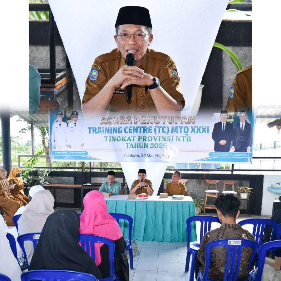 Sekda Lotim Tutup TC MTQ NTB 2026, Targetkan Prestasi Lebih Tinggi dan Bonus Terbaik untuk Juara