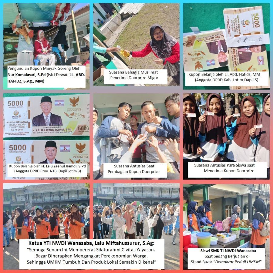 Senam Pagi & Bazar “Demokrat Peduli UMKM”: Semangat Menyambut Milad ke-78 YTI-PPTI NWDI Wanasaba