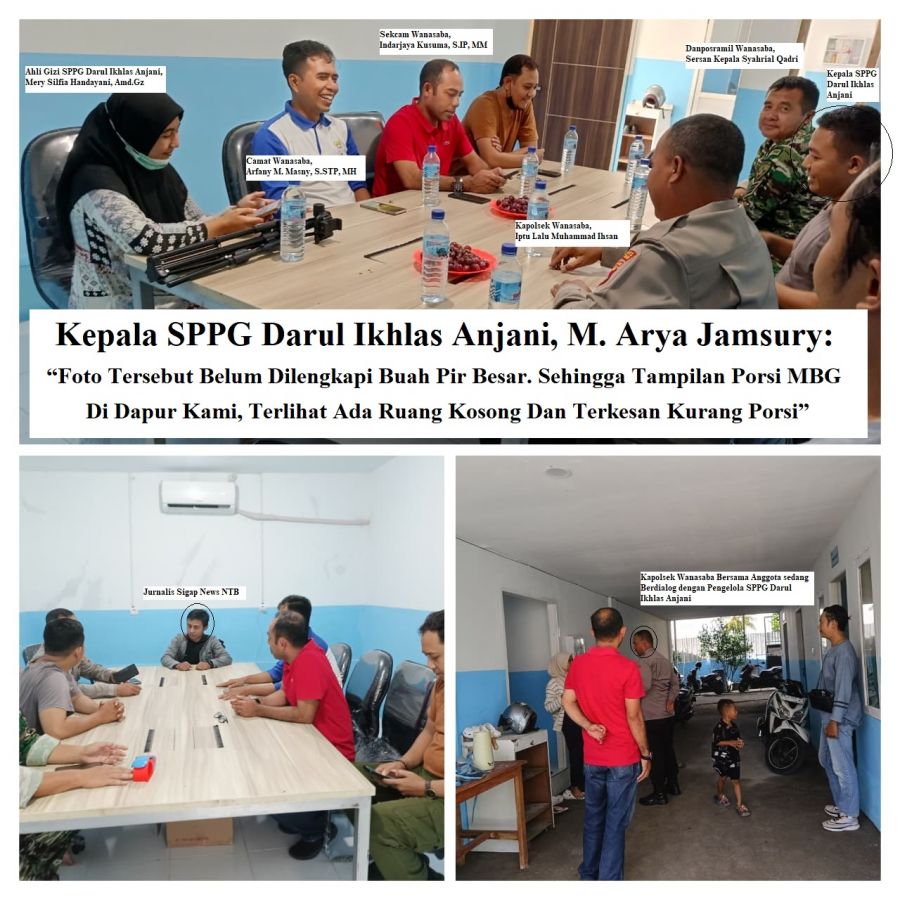 Sigap News NTB & Forkopimcam Wanasaba Sidak Dapur MBG Viral, Ini Komitmen Kepala Dapurnya