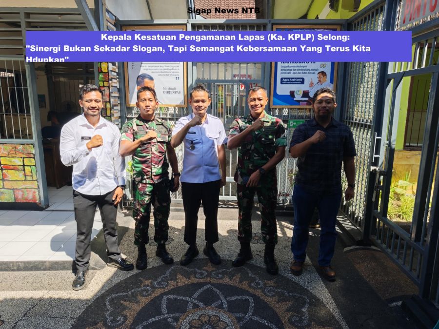 Sinergi Pemasyarakatan & TNI: Lapas Selong Perkuat Stabilitas Keamanan Lewat Silaturahmi Strategis
