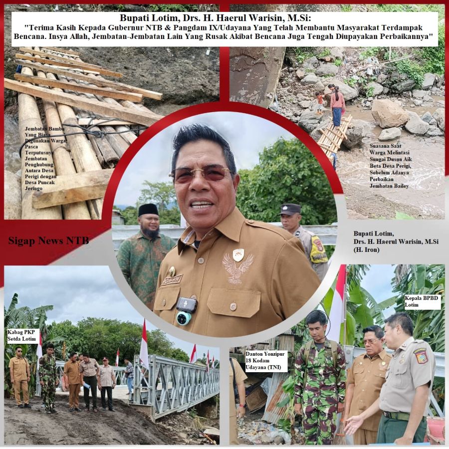 Super Ngebut! Letda Alfan Wahyu: Pembangunan Jembatan Bailey Desa Perigi Sudah Selesai Dalam 8 Hari