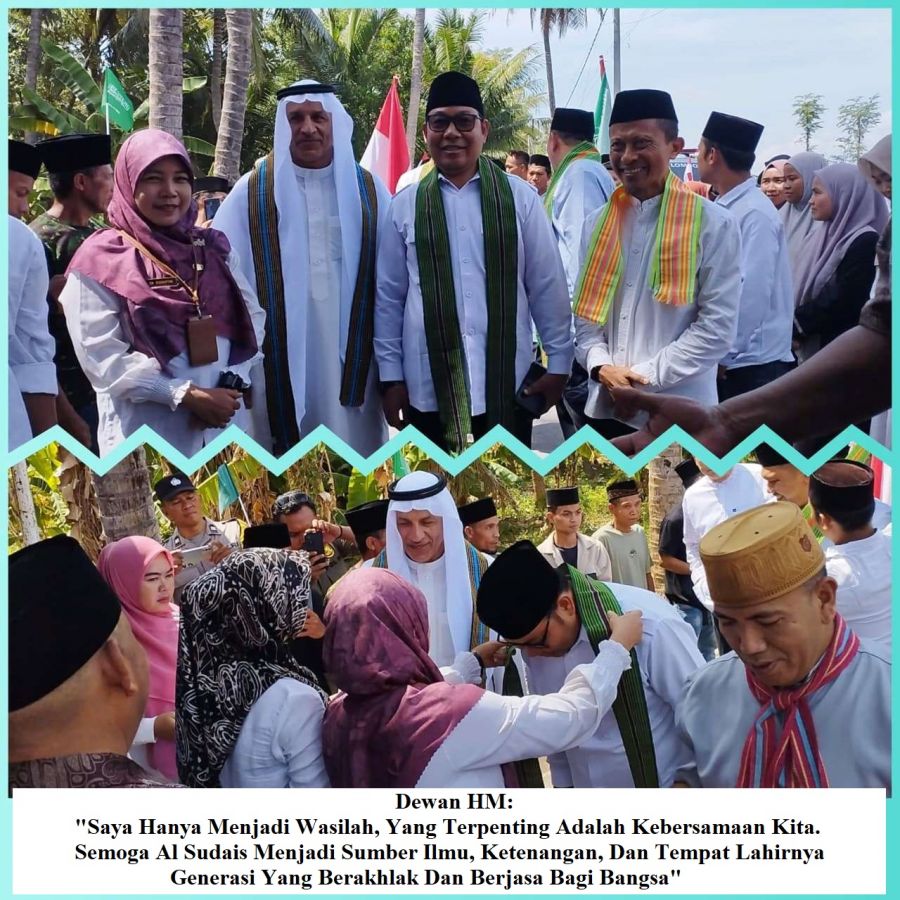 Syaikh Solih Bin Sulaiman Al Khalifah Resmikan Masjid Megah di Lotim! Dewan HM Bantu Cari Donatur