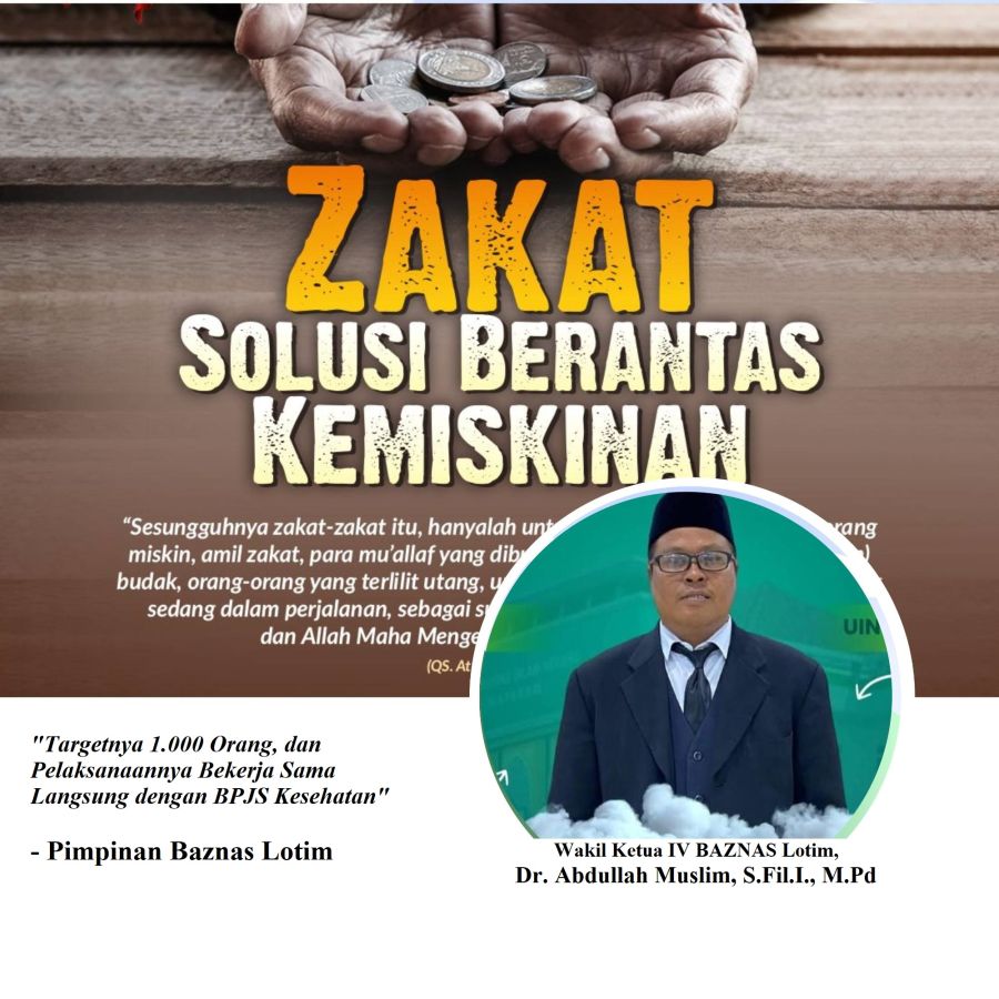 Terima Kasih Muzakki: Biaya 1.000 Peserta BPJS Miskin Ekstrim, Akan Dicover Baznas Lotim