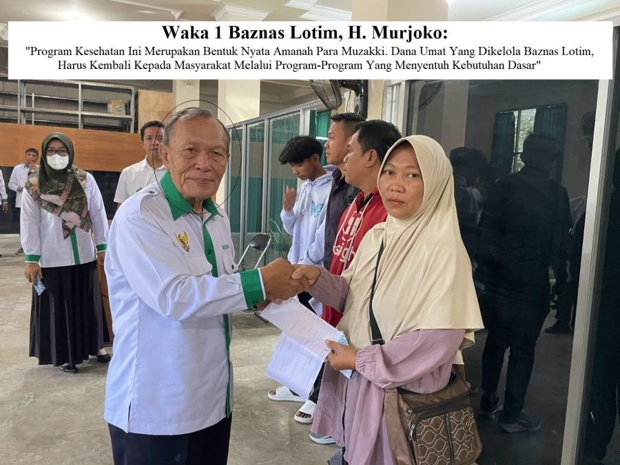 Terimakasih Muzakki! Baznas Lotim Salurkan Bantuan Kesehatan untuk Ratusan Mustahik Kurang Mampu