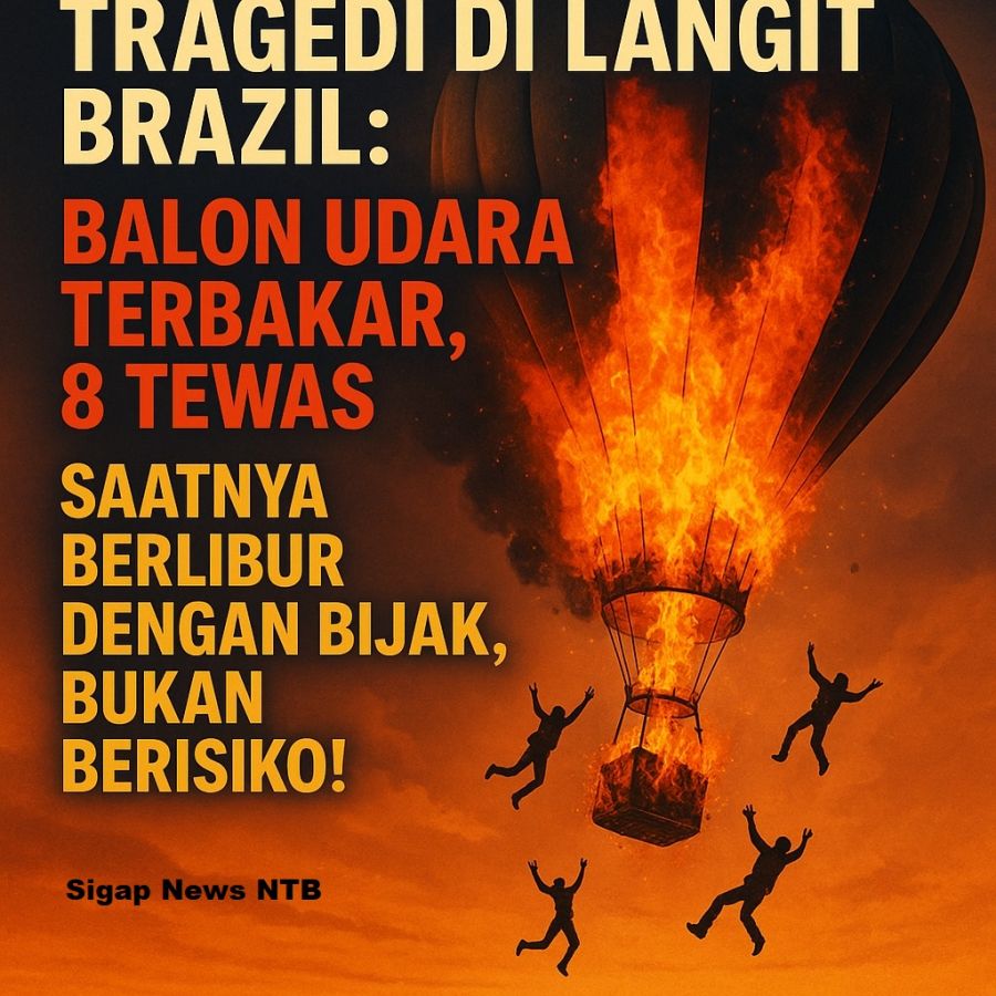 Tragedi di Langit Brazil: Balon Udara Terbakar, 8 Tewas – Saatnya Berlibur dengan Bijak