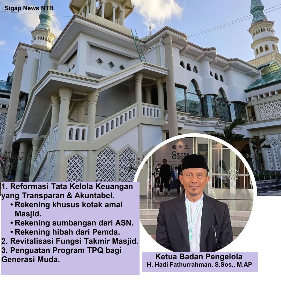 Transformasi Masjid Agung Selong: 9 Pengurus Inti Resmi Dibentuk Oleh Bupati H. Haerul Warisin