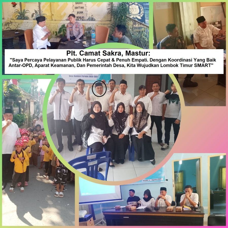 Usai Ditunjuk Jadi Plt. Camat Sakra, Mastur Langsung Lakukan 5 Agenda Dalam 1 Hari Untuk Lotim SMART
