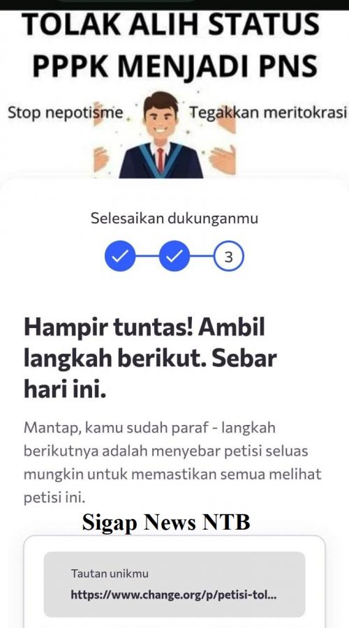 VIRAL! Petisi Penolakan Status P3K Jadi PNS Tanpa Seleksi CPNS