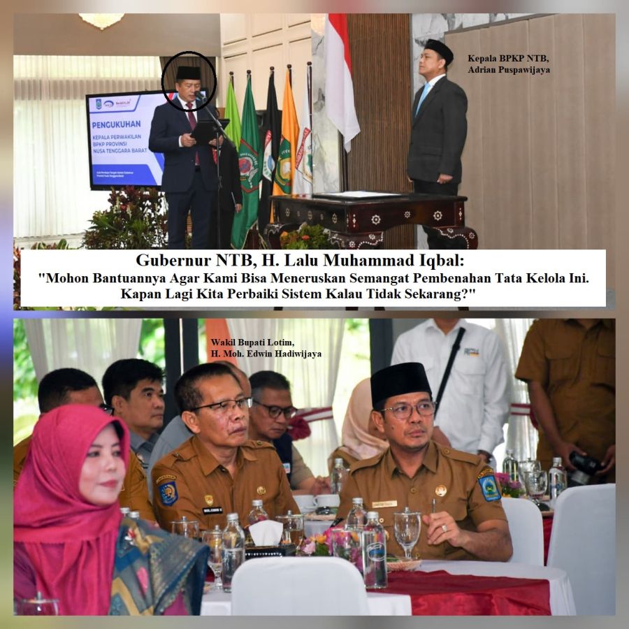 Wabup Edwin Hadiri Pelantikan Adrian Puspawijaya sebagai Kaban PKP NTB, Audit NTB Syariah Jadi Fokus