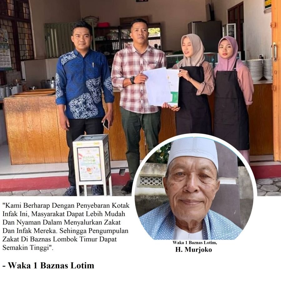 Berkah Bagi 8 Asnab! Waka 1 Baznas Lotim Sebar 48 Kotak Infak untuk Maksimalkan Pengumpulan ZIS