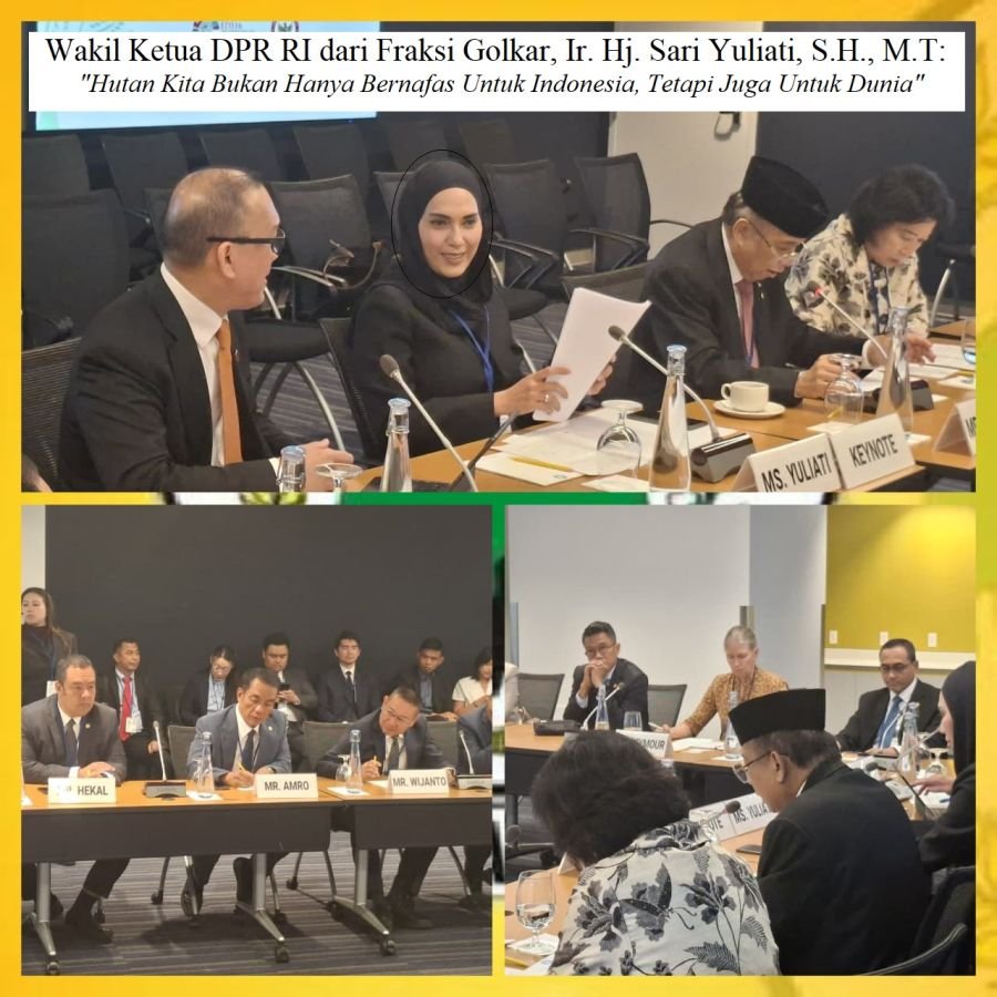 Wakil Ketua DPR RI, Hj. Sari Yuliati Soroti Peluang Investasi Hijau Bernilai Miliaran Dolar di US