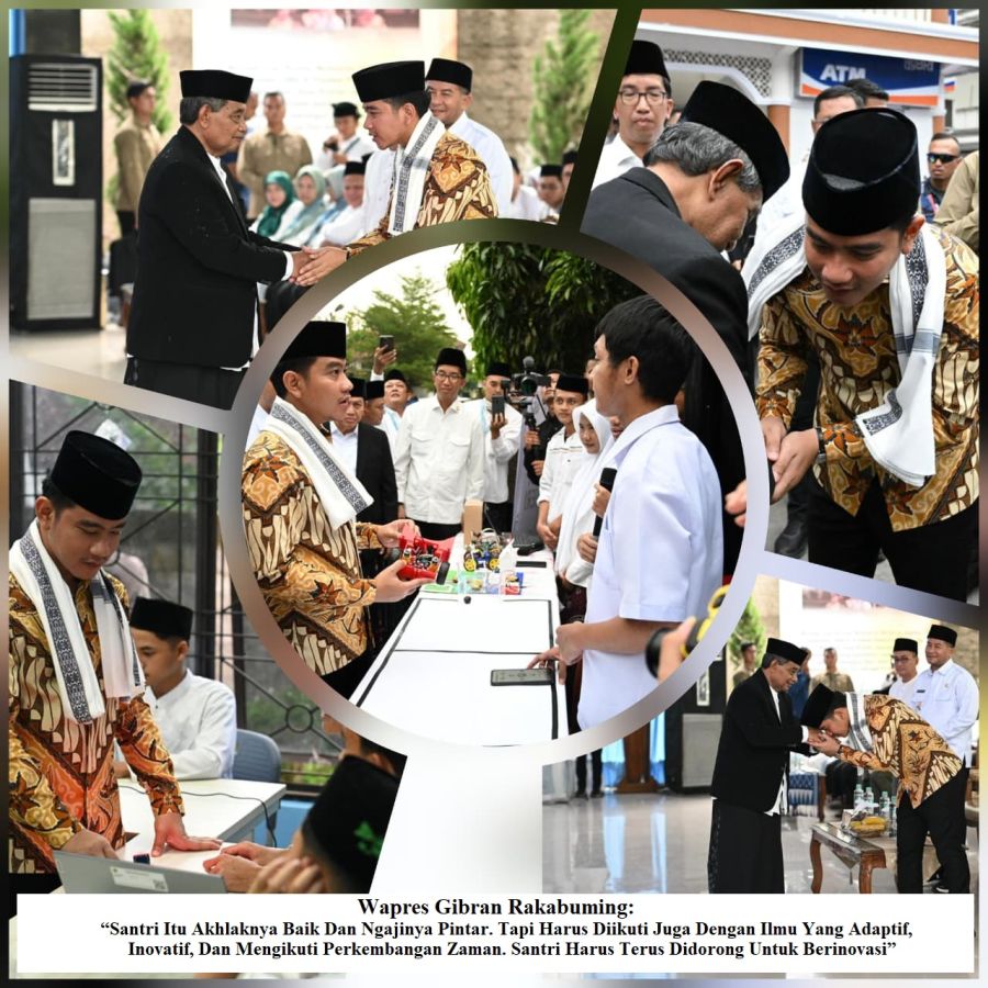 Wapres Gibran Dorong Santri Kuasai AI dan Robotika, Saat Kunker ke Ponpes Cipasung