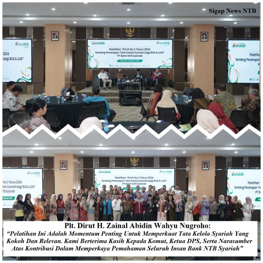 Workshop 3 Hari, Bank NTB Syariah Perkuat Tata Kelola Syariah melalui POJK No. 2 Tahun 2024