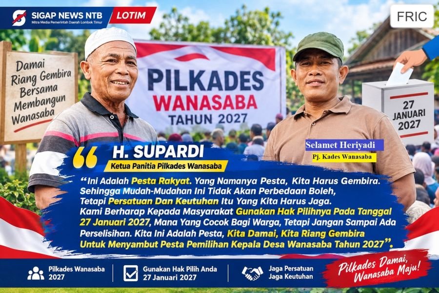Yuk Jadi Kades Wanasaba! Pendaftaran Dibuka, Panitia Tegaskan Netralitas dan Pengawasan Politik Uang
